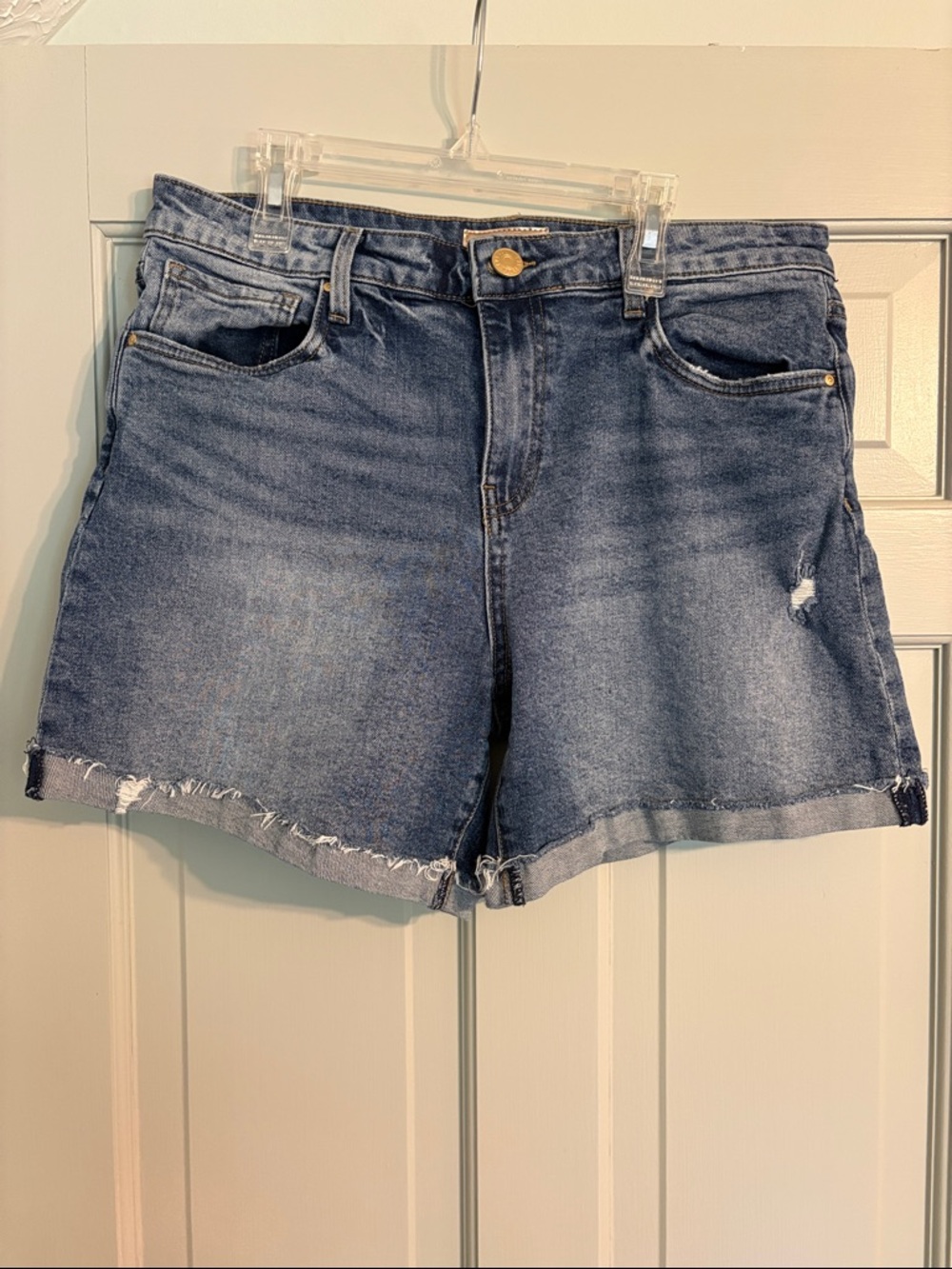 Kut From The Cloth Size 8 Taylor High Rise Cuffed Denim Short